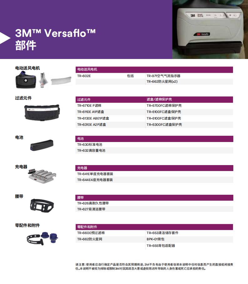 3m Versaflo Tr 600 动力送风过滤式呼吸器 规格参数价格多少钱采购 聚仪惠